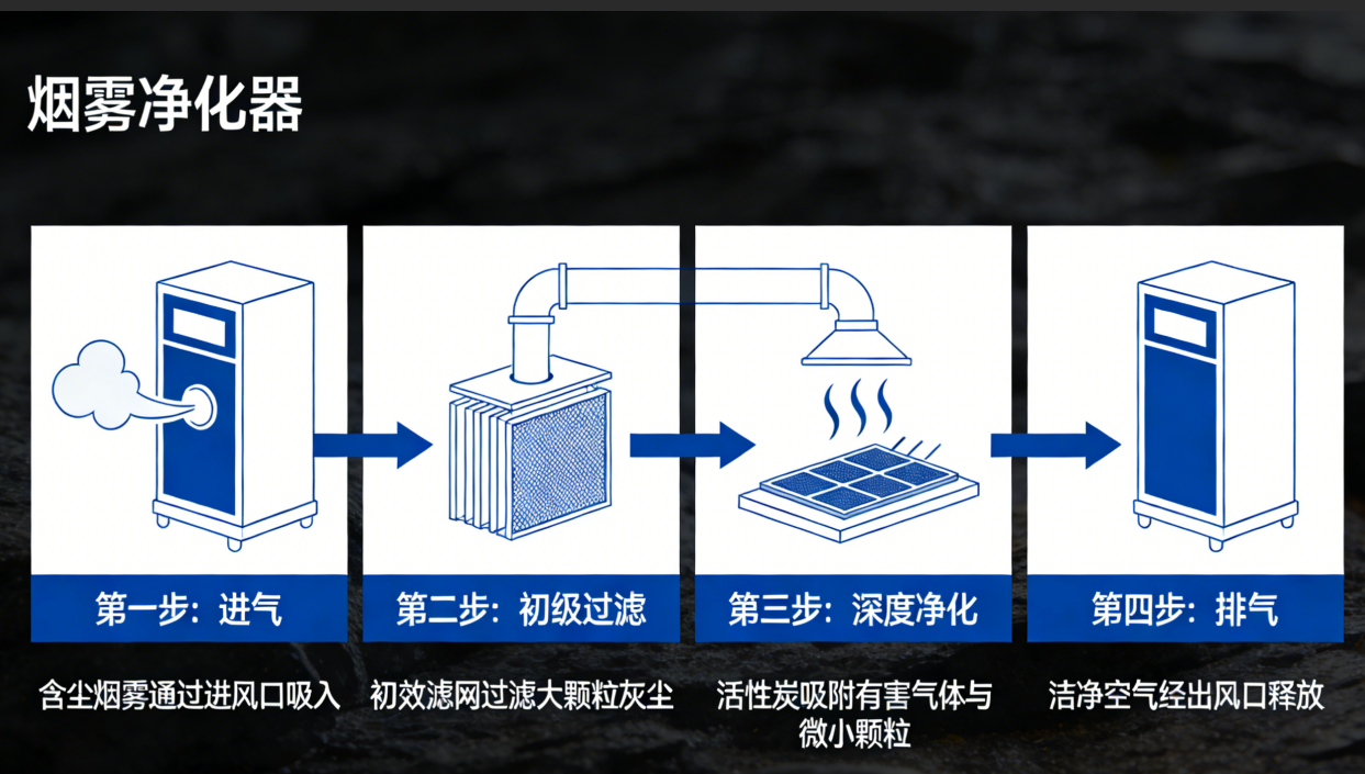 解讀煙霧凈化器核心技術指標，選對設備守護潔凈環境